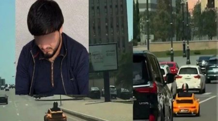 Bakıda oyuncaq maşınla əsas yola çıxan şəxs müəyyən olundu - VİDEO
