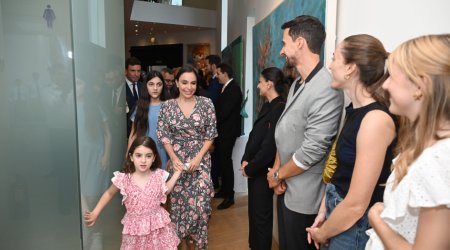 Leyla Əliyeva və Arzu Əliyeva Madriddə beynəlxalq incəsənət sərgisində - FOTO