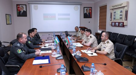 Azərbaycan və Özbəkistan müdafiə nazirlikləri arasında qərargah danışıqları keçirildi - FOTO