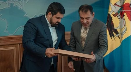 Kiyevin azərbaycanlı qubernatoru Ukraynadakı səfirimizlə görüşdü &ndash; VİDEO