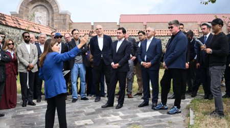Diplomatik korpus nümayəndələri Gəncəsər monastırında &ndash; FOTO/VİDEO