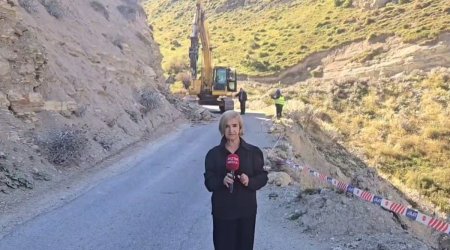 Quba-Xınalıq yolu BAĞLANDI &ndash; Sürücülərə XƏBƏRDARLIQ &ndash; VİDEO