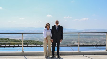 İlham Əliyev və Mehriban Əliyeva Şamaxıda &ldquo;Meysari Grand Hotel & SPA&rdquo; kompleksinin açılışında - FOTO/VİDEO