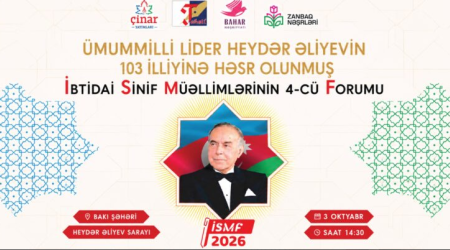 Bakıda &ldquo;İbtidai sinif müəllimlərinin 4-cü forumu&rdquo; keçiriləcək