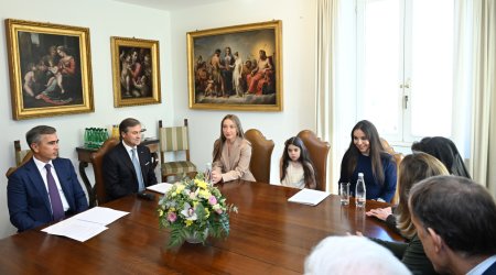 Leyla Əliyeva rahibə Raffaella Petrini ilə görüşdü - FOTO