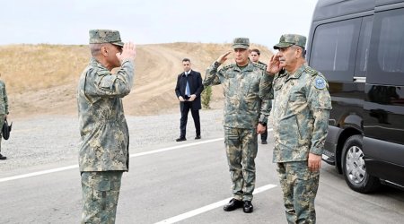 Zakir Həsənov birgə hərbi təlimdə iştirak edib