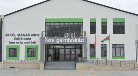 Xıdırlı kənd məktəbinə qırğız xalqının dastan qəhrəmanının adı verildi
