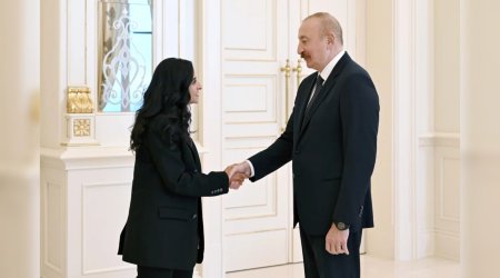 Prezidentin Şeyxa Əl Nuveysi ilə görüşündən VİDEOÇARX