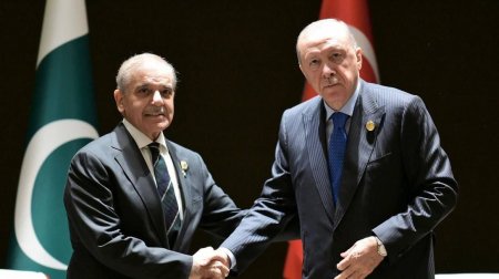 Ərdoğan Qəzadakı vəziyyəti Şahbaz Şəriflə MÜZAKİRƏ ETDİ - FOTO