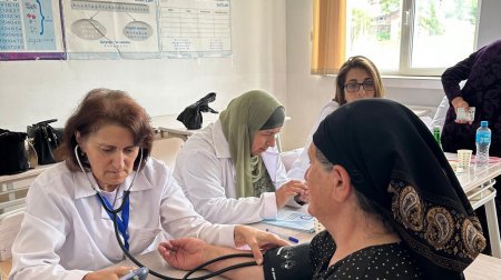Qusarın Gican kəndində səyyar tibbi xidmət təşkil olundu - FOTO