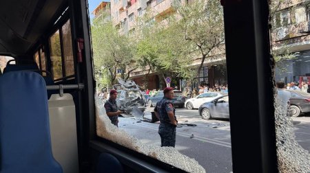 İrəvanın mərkəzində partlayış: Xəsarət alanlar var – FOTO/VİDEO