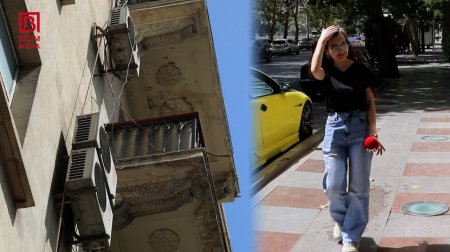 Bakı küçələrində soyuq “DUŞ” – Başımıza axıdılan kondisioner sularına görə kim MƏSULİYYƏT daşıyır? – VİDEO