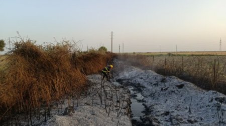 Ağsuda 74 yaşlı kişi yanğın törətdi – FOTO
