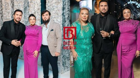 Nadir Qafarzadə böyük oğlu və gəlini ilə - FOTO