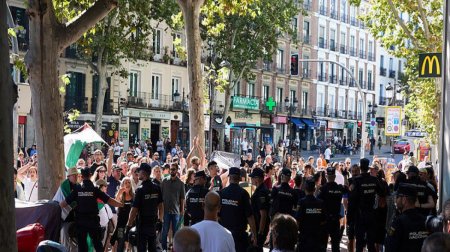 Madriddə əhali İsrail komandasının yarışda iştirakına qarşı çıxdı
