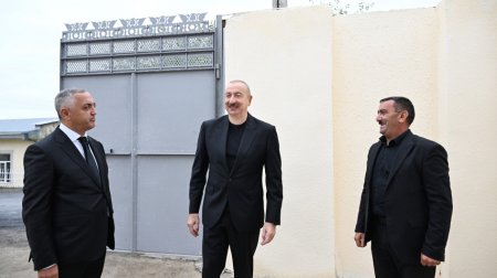 İlham Əliyev Xocalı rayonunun Seyidbəyli kəndində - FOTO