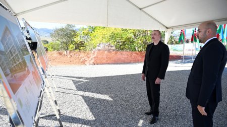 Cəbrayıl şəhərində ikinci və üçüncü yaşayış komplekslərinin təməli qoyuldu – FOTO