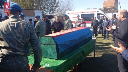 Şəhid Teymur Allahverdiyevin nəşi doğulduğu kəndə GƏTİRİLDİ – VİDEO