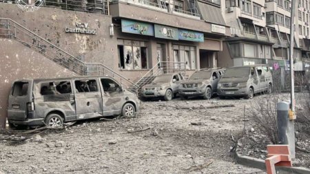 Raket hücumu zamanı Azərbaycanın Kiyevdəki səfirliyinə ciddi ziyan dəydi – FOTO/VİDEO