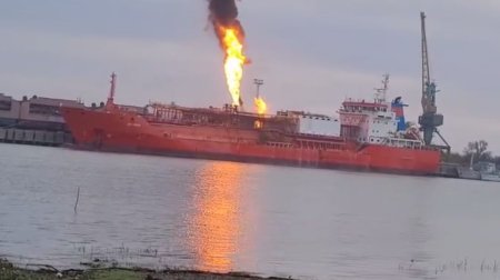 SON DƏQİQƏ! Rusiya Türkiyənin qaz tankerinə PUA zərbəsi endirdi – VİDEO