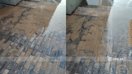 Bakının mərkəzində boru PARTLADI: Nizami küçəsini SU BASDI &ndash; VİDEO