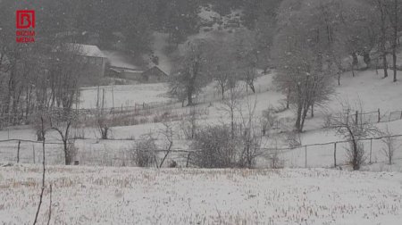 Gədəbəyə mövsümün ilk qarı yağdı &ndash; VİDEO