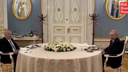 Putin Nazarbayevi Kremlə dəvət etdi - VİDEO