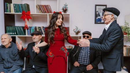 Leyla Əliyeva ahıl şəxslərlə GÖRÜŞDÜ &ndash;VİDEO