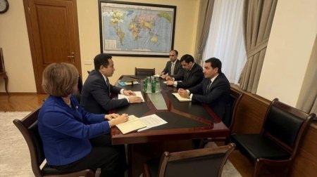 Hikmət Hacıyev Qazaxıstan səfiri ilə GÖRÜŞDÜ