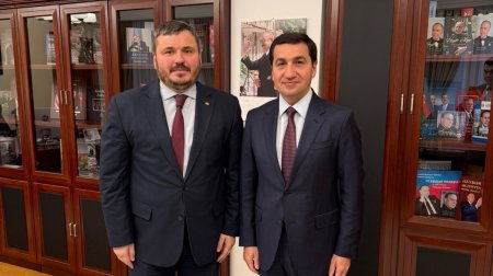 Hikmət Hacıyev Ukrayna səfiri ilə GÖRÜŞDÜ - FOTO