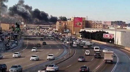 Nərimanovda yanğın - Əraziyə FHN-in qüvvələri cəlb olundu - VİDEO