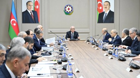 Nazirlər Kabinetində Xəzərin və Bakı buxtasının ekoloji vəziyyətinə dair iclas KEÇİRİLDİ - FOTO