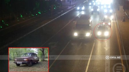 Bakıda binanın həyətindən maşın oğurlandı, radara düşdü &ndash; VİDEO