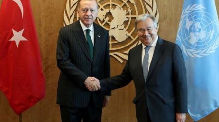 Ərdoğan Quterreşə Atatürk Beynəlxalq Sülh Mükafatı təqdim edəcək