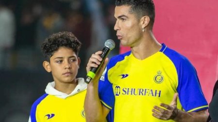 Ronaldonun oğlu baş məşqçiyə əsəbləşdi - VİDEO