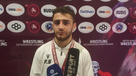 Gümüş medal qazanan güləşçi: Rusiyalı idmançıdan revanş alacağam