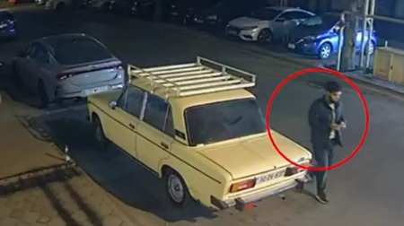 Nərimanovda avtomobillərdən oğurluğun ANBAAN GÖRÜNTÜLƏRİ