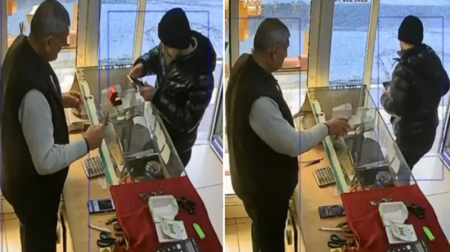 Qızıl mağazasına müştəri kimi girib üzük oğurladı - VİDEO