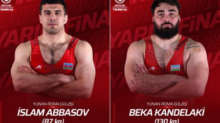 İki güləşçimiz Avropa çempionatının YARIMFİNALINDA