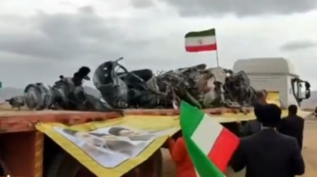 İranda məhv edilmiş ABŞ hərbi texnikası nümayiş etdirildi - VİDEO
