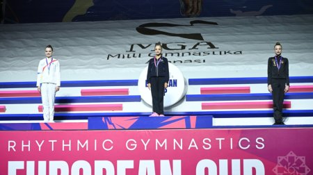 Bədii gimnastika üzrə Avropa Kubokunda ilk mükafatçılar bəlli olub - FOTO