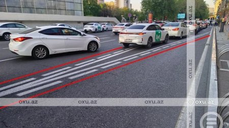 Bakıda avtobus zolaqlarında çəkilən yeni xətlər NƏYİ İFADƏ EDİR? - VİDEO - FOTO