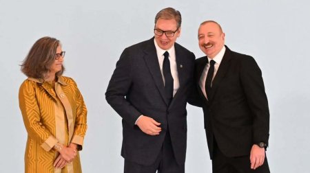 İlham Əliyevin Vuçiçlə səmimi FOTOLARI
