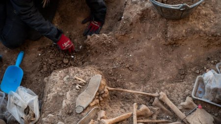 Kütləvi məzarlıqda 77 başsız skelet tapıldı