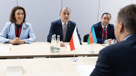 Qdanskda Ceyhun Bayramov polşalı həmkarı ilə görüşdü &ndash; FOTO