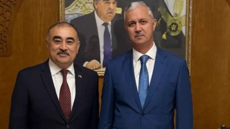 Rəşad Məmmədov Tacikistanın Özbəkistandakı səfiri ilə GÖRÜŞDÜ - FOTO