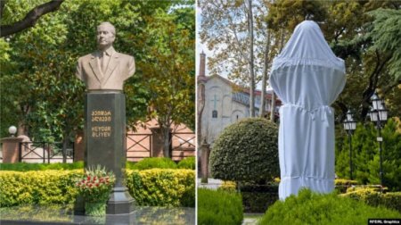 Tbilisidə Heydər Əliyevin büstünü zədələyən Ermənistan vətəndaşı saxlanıldı &ndash; FOTO