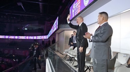 Prezident cüdo üzrə dünya çempionatının açılış mərasimini izləyib