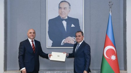 XİN başçısı Gürcüstanın yeni təyin olunmuş səfirini qəbul etdi - FOTO