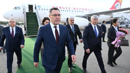 Sadır Japarov Bakıya GƏLDİ - FOTO